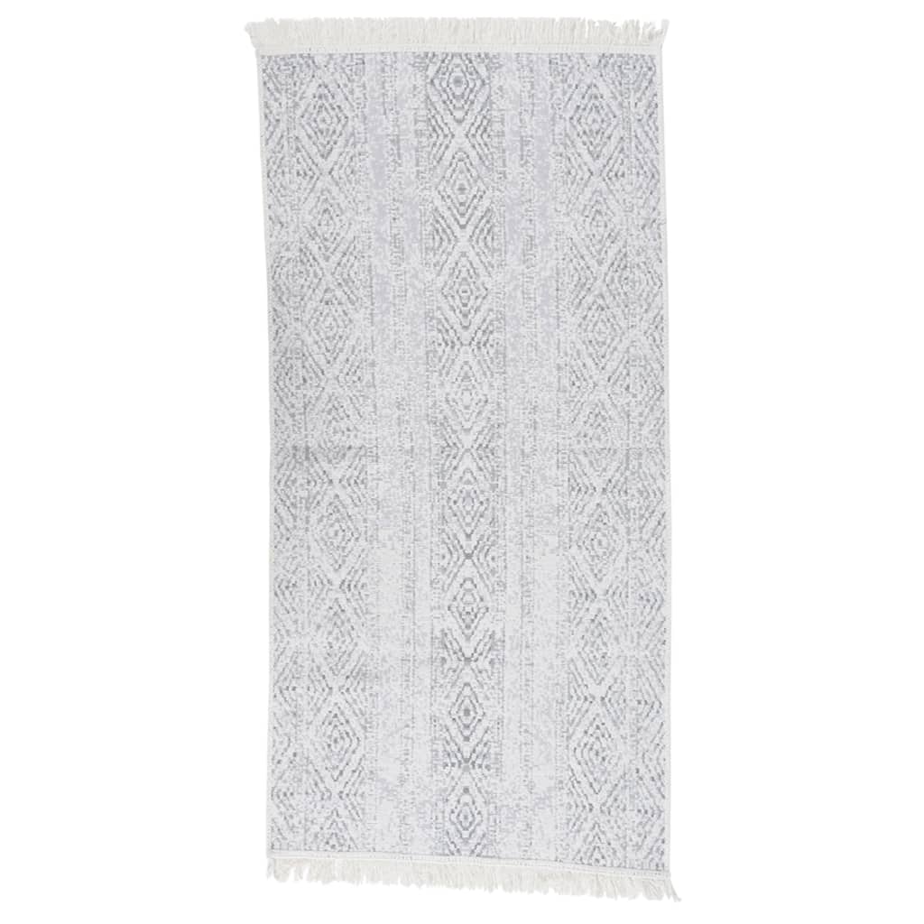 Berkfield Rug Light Grey 100x200 cm Cotton