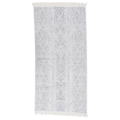 Berkfield Rug Light Grey 100x200 cm Cotton