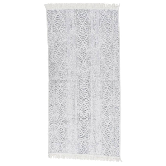 Berkfield Rug Light Grey 100x200 cm Cotton
