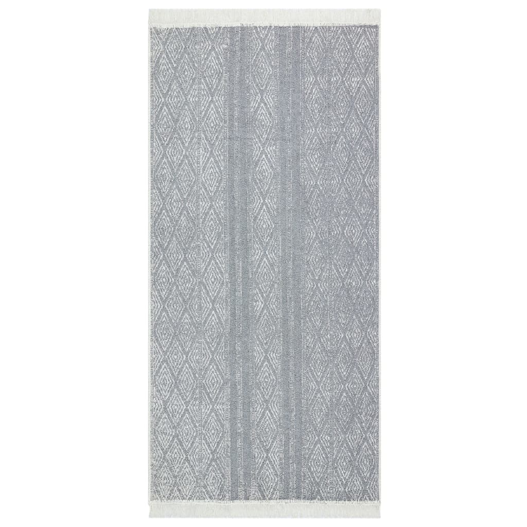 Berkfield Rug Light Grey 100x200 cm Cotton