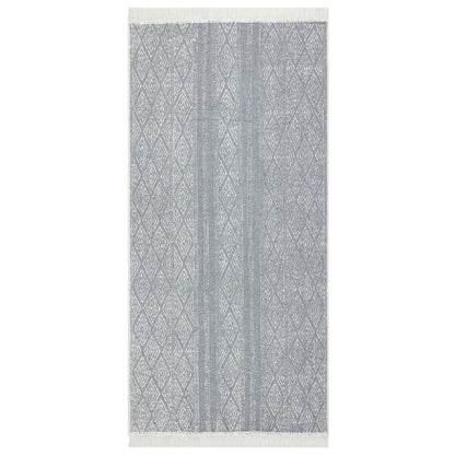 Berkfield Rug Light Grey 100x200 cm Cotton