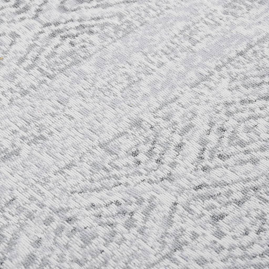 Berkfield Rug Light Grey 100x200 cm Cotton