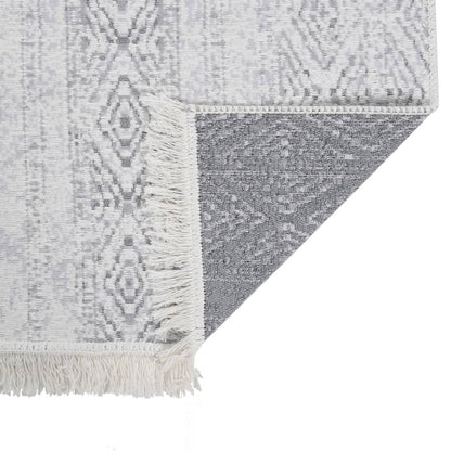 Berkfield Rug Light Grey 100x200 cm Cotton
