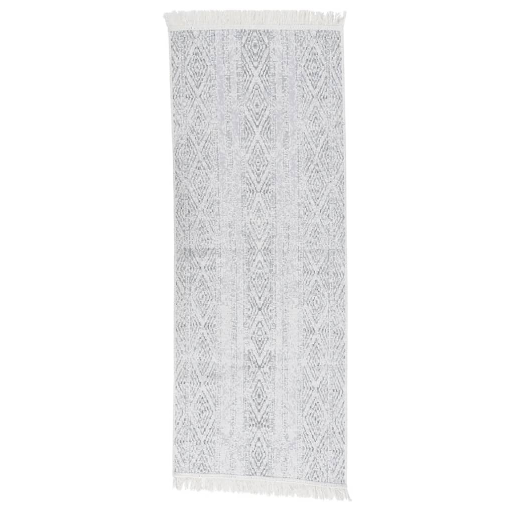 Berkfield Rug Light Grey 100x300 cm Cotton