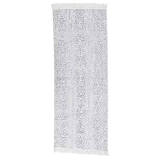 Berkfield Rug Light Grey 100x300 cm Cotton