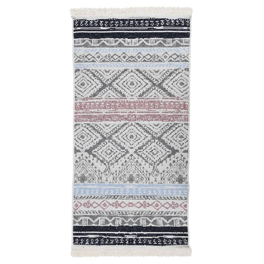 Berkfield Rug Pink and Aqua 80x150 cm Cotton