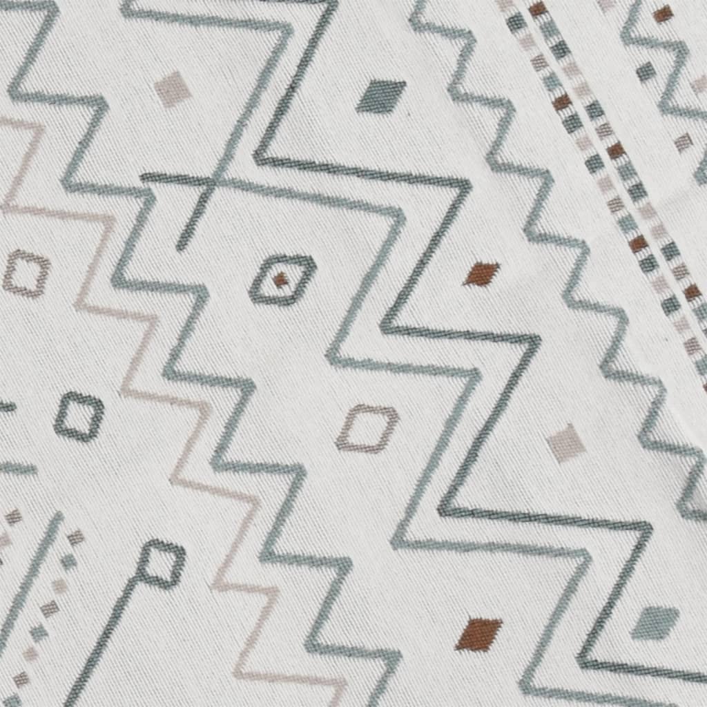 Berkfield Rug Beige and Blue 100x300 cm Cotton