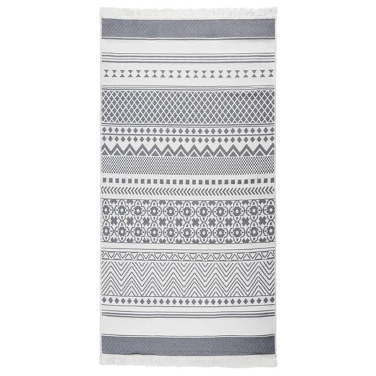 Berkfield Rug Grey and White 80x150 cm Cotton