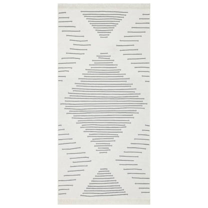 Berkfield Rug Dark Grey 100x200 cm Cotton