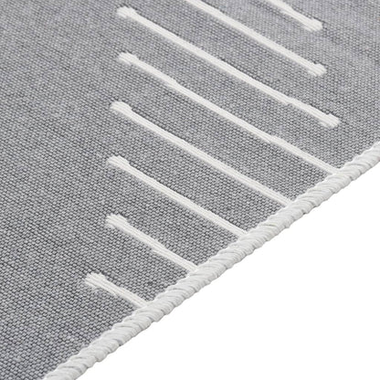 Berkfield Rug Dark Grey 100x200 cm Cotton