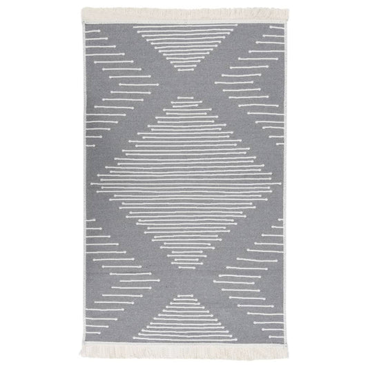 Berkfield Rug Dark Grey 120x180 cm Cotton