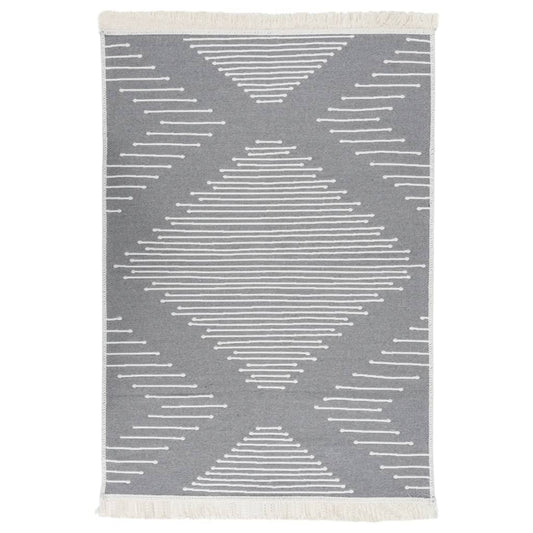 Berkfield Rug Dark Grey 160x230 cm Cotton