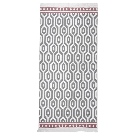 Berkfield Rug Grey 100x200 cm Cotton