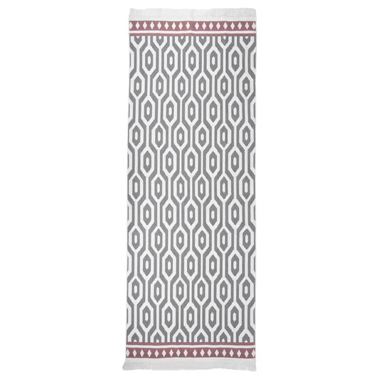 Berkfield Rug Grey 100x300 cm Cotton