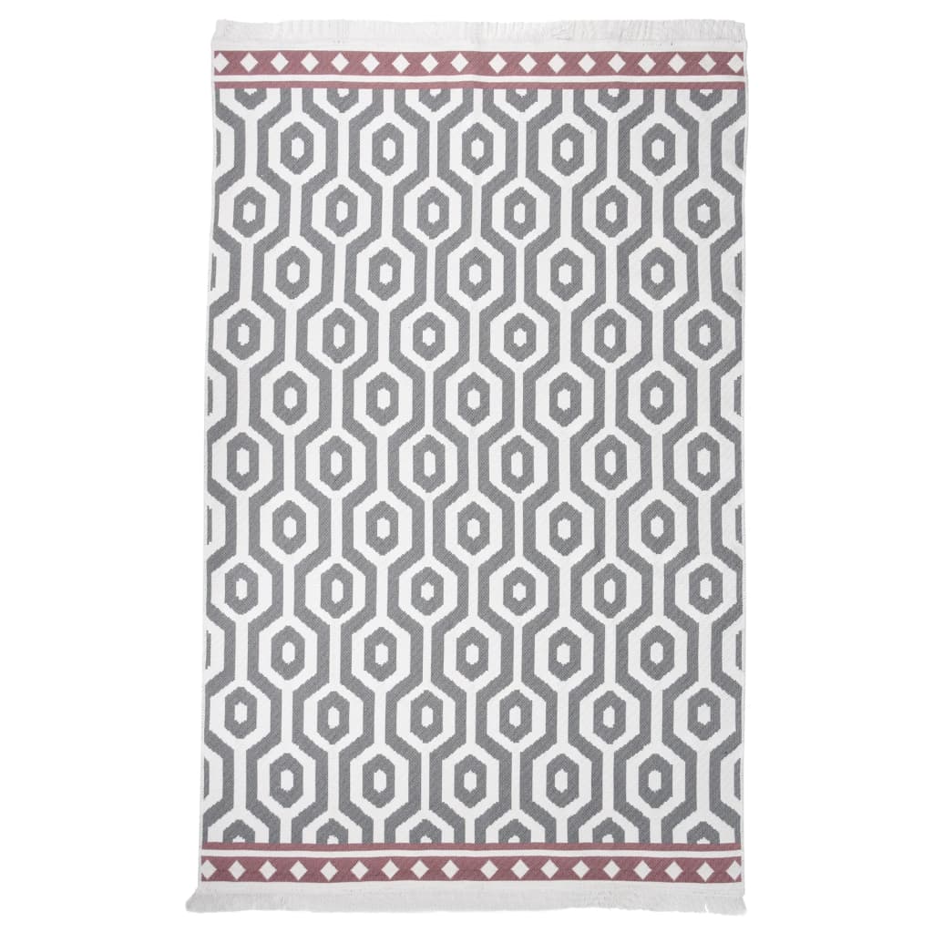 Berkfield Rug Grey 160x230 cm Cotton
