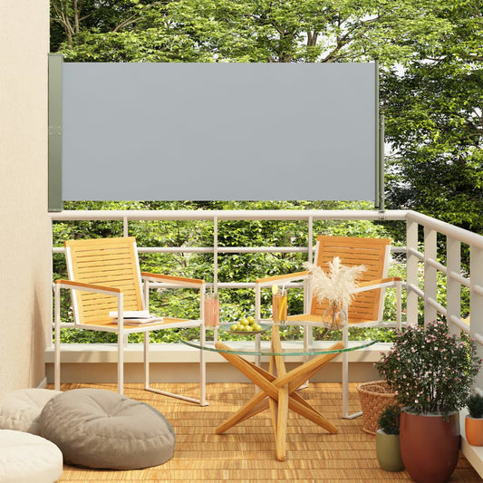 Berkfield Patio Retractable Side Awning 160x300 cm Grey