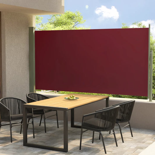 Berkfield Patio Retractable Side Awning 160x300 cm Red