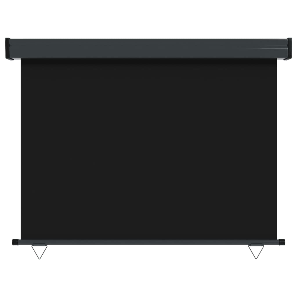 Berkfield Balcony Side Awning 122x250 cm Black