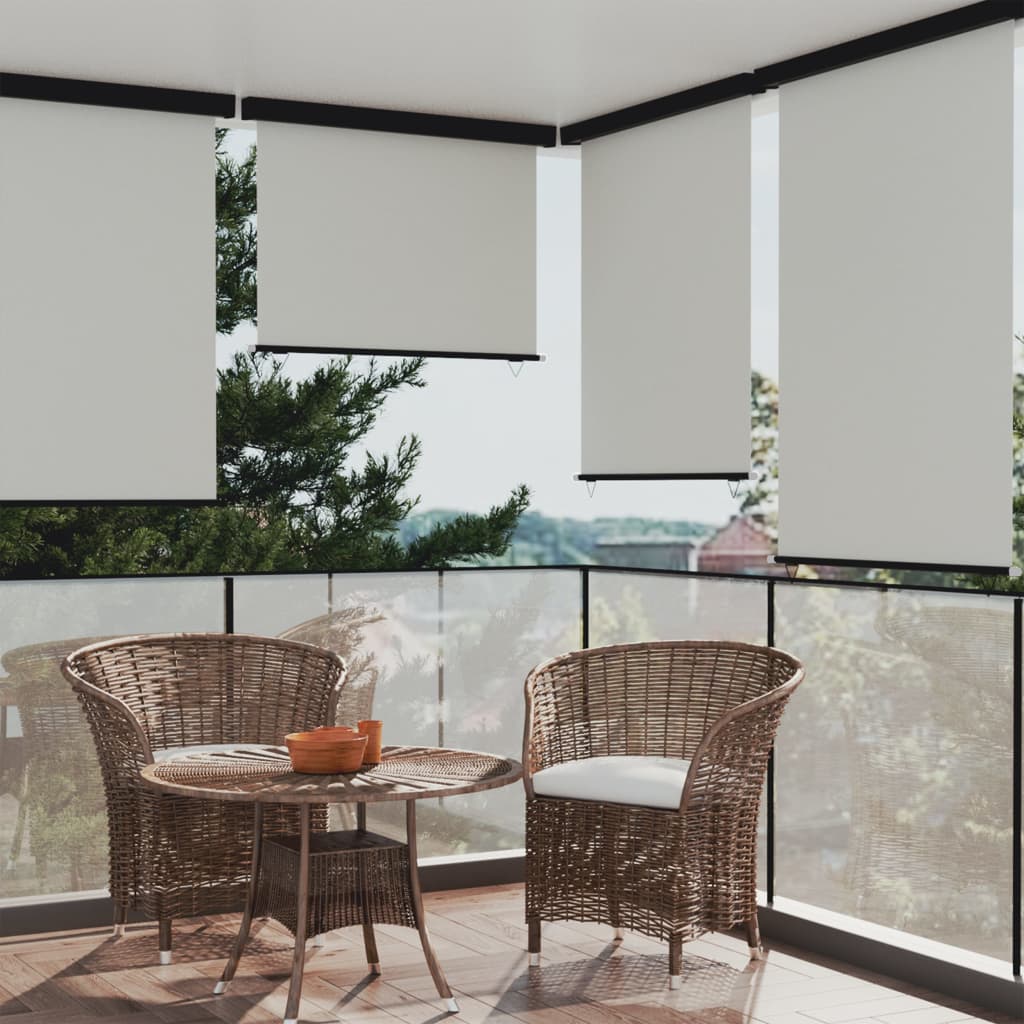 Berkfield Balcony Side Awning 122x250 cm Cream