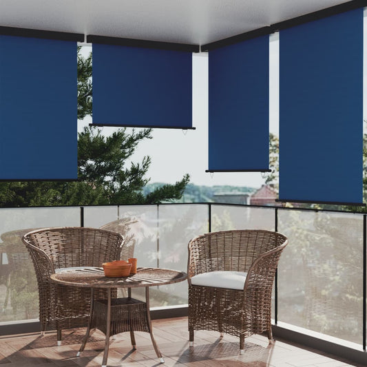 Berkfield Balcony Side Awning 122x250 cm Blue