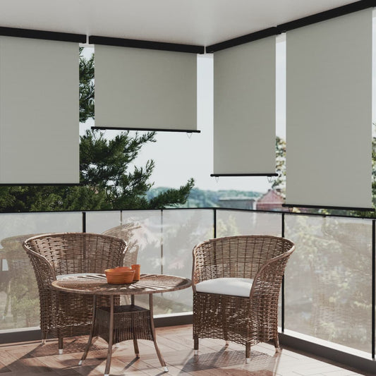 Berkfield Balcony Side Awning 122x250 cm Grey