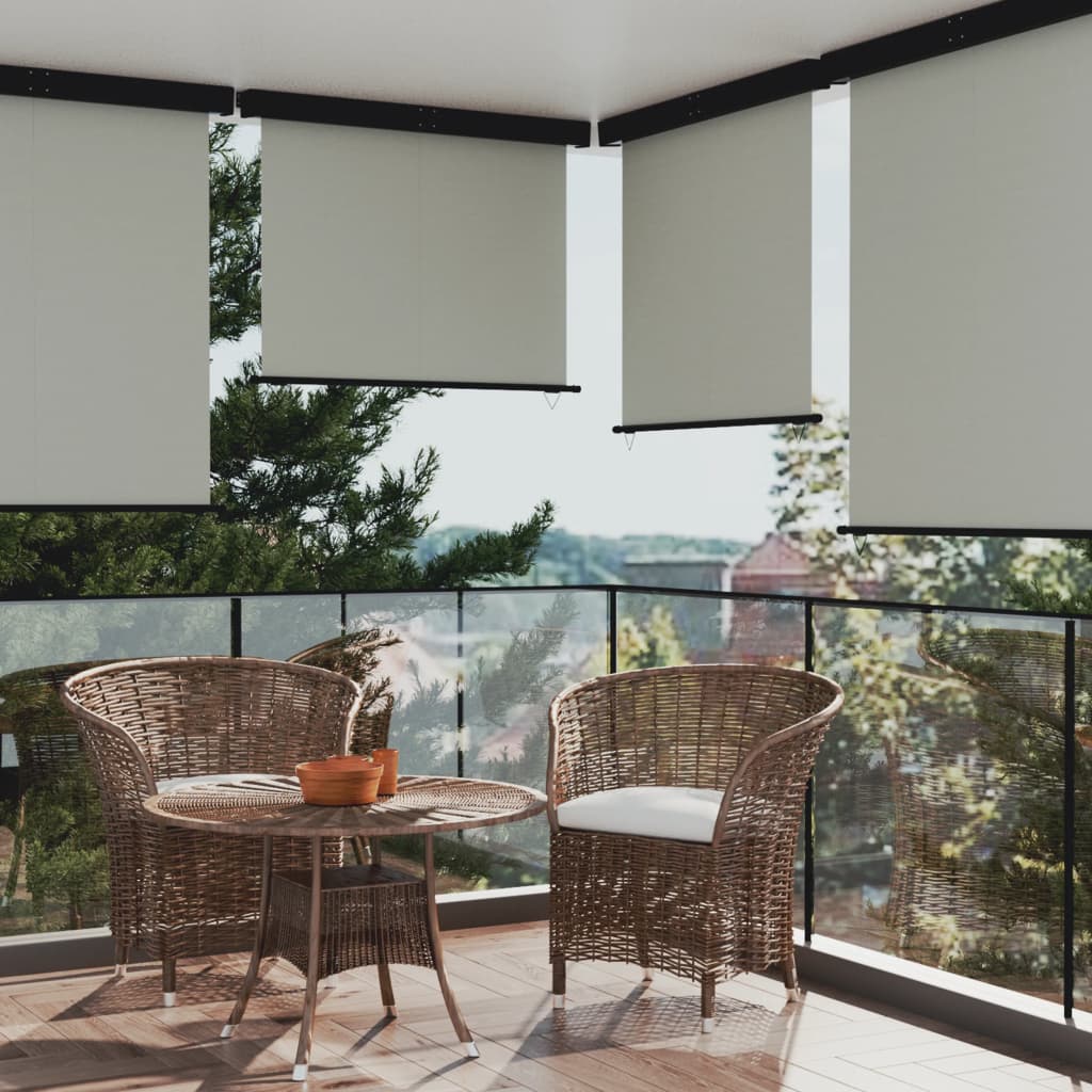 Berkfield Balcony Side Awning 145x250 cm Grey