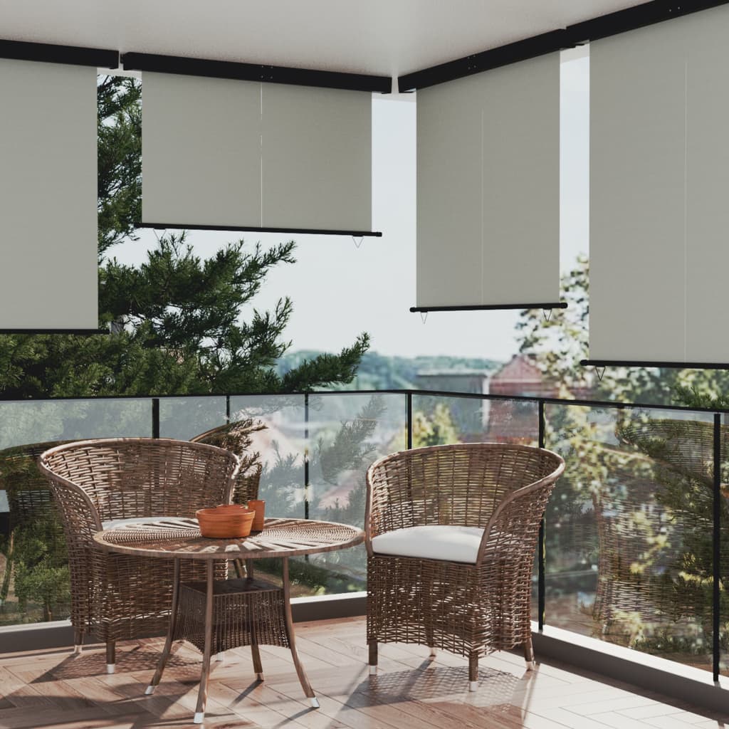 Berkfield Balcony Side Awning 165x250 cm Grey