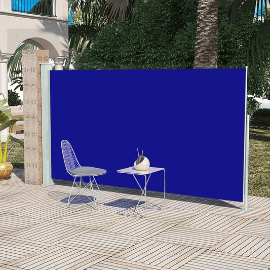 Berkfield Patio Retractable Side Awning 160x300 cm Blue