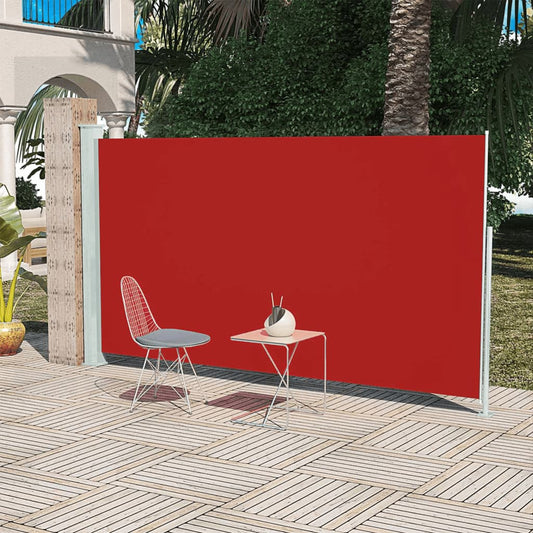 Berkfield Patio Retractable Side Awning 160x300 cm Red