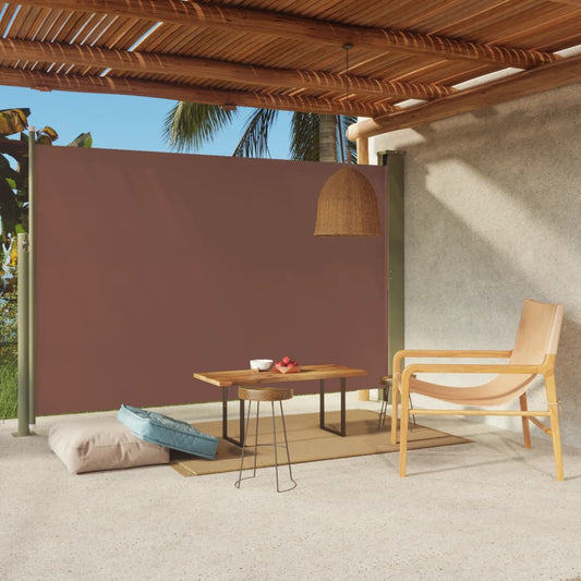 Berkfield Patio Retractable Side Awning 200x300 cm Brown