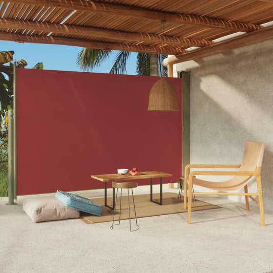Berkfield Patio Retractable Side Awning 200x300 cm Red