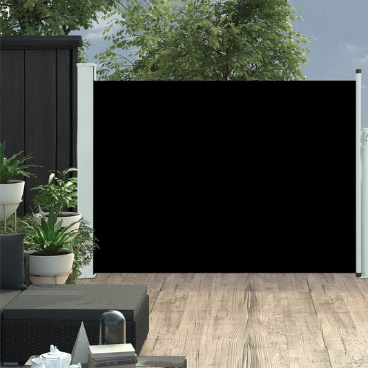 Berkfield Patio Retractable Side Awning 117x500 cm Black