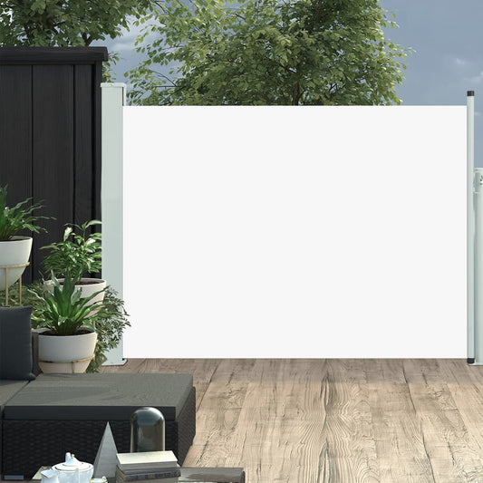 Berkfield Patio Retractable Side Awning 117x500 cm Cream