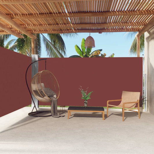 Berkfield Retractable Side Awning Brown 180x600 cm