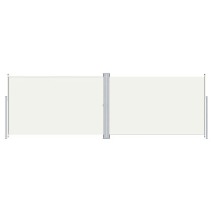 Berkfield Retractable Side Awning Cream 200x600 cm
