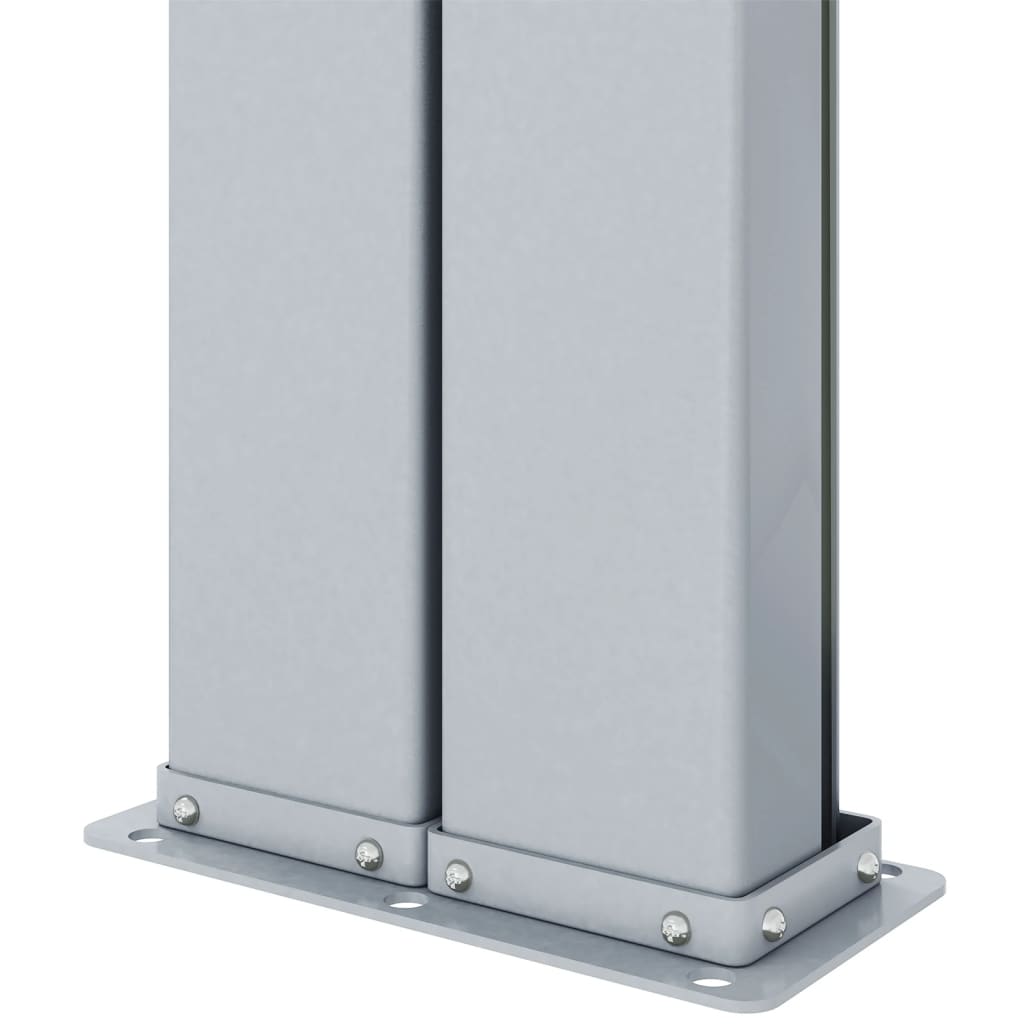 Berkfield Retractable Side Awning Cream 200x600 cm