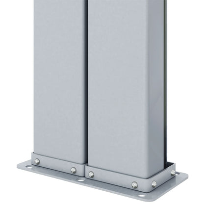 Berkfield Retractable Side Awning Cream 200x600 cm