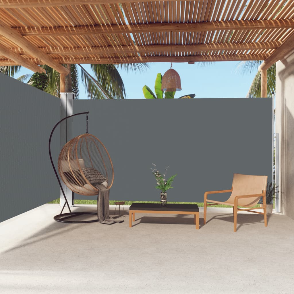 Berkfield Retractable Side Awning Anthracite 200x600 cm