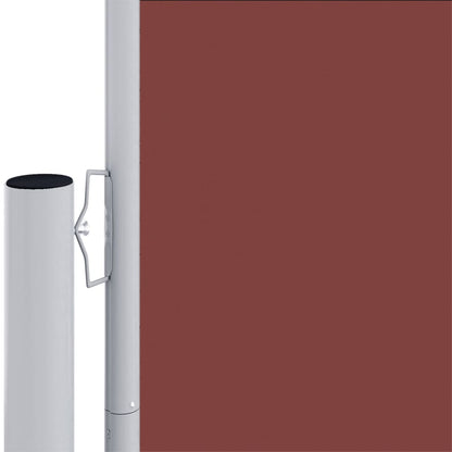 Berkfield Retractable Side Awning Brown 220x1000 cm