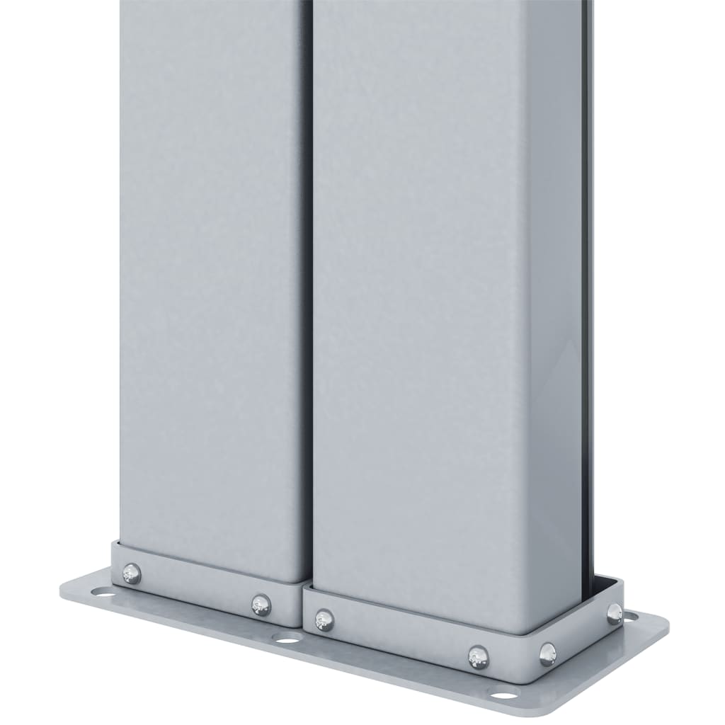 Berkfield Retractable Side Awning Brown 220x1000 cm