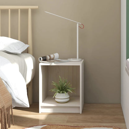 Berkfield Bedside Cabinets 2 pcs White 35.5x33.5x41.5 cm Solid Pinewood