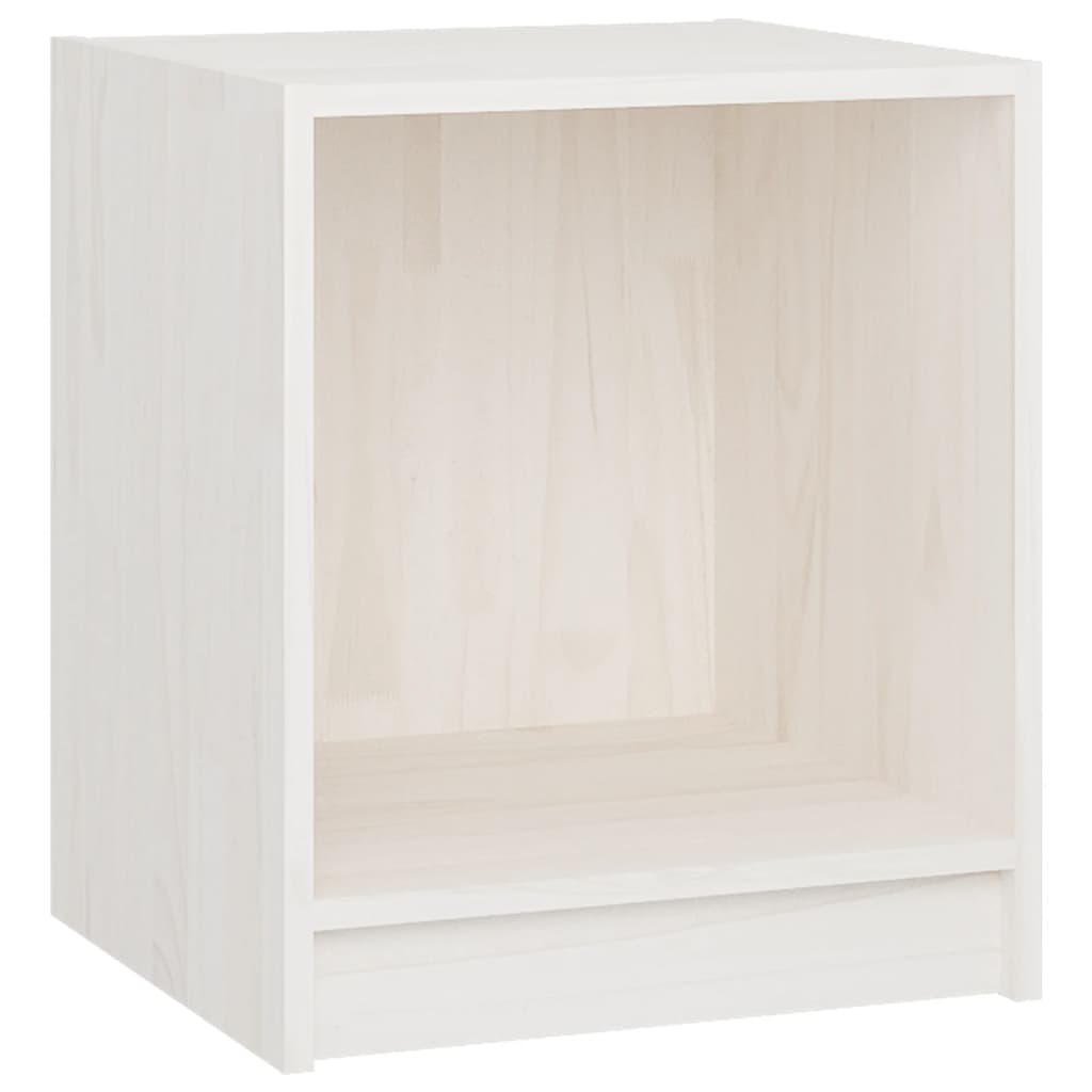 Berkfield Bedside Cabinets 2 pcs White 35.5x33.5x41.5 cm Solid Pinewood