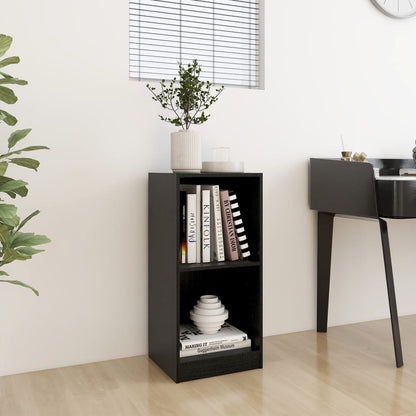 Berkfield Side Cabinet Black 35.5x33.5x76 cm Solid Pinewood