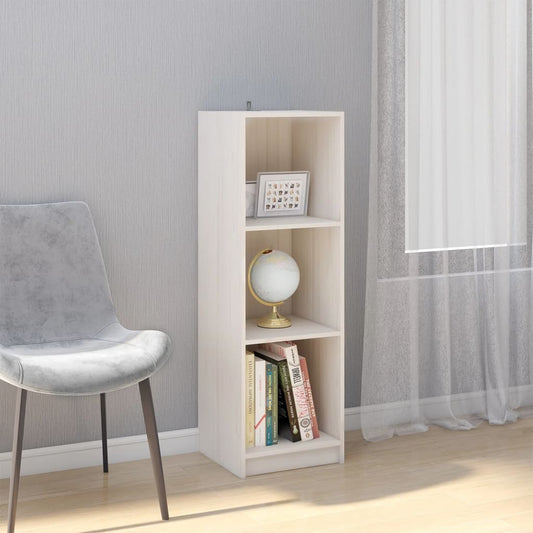Berkfield Book Cabinet/Room Divider White 36x33x110 cm Solid Pinewood
