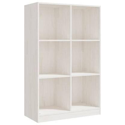 Berkfield Book Cabinet White 70x33x110 cm Solid Pinewood
