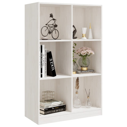 Berkfield Book Cabinet White 70x33x110 cm Solid Pinewood