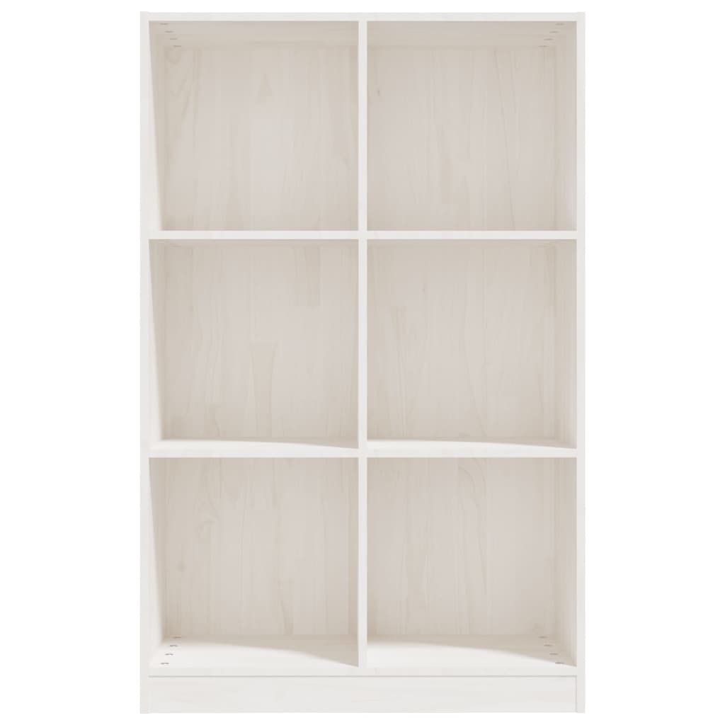 Berkfield Book Cabinet White 70x33x110 cm Solid Pinewood