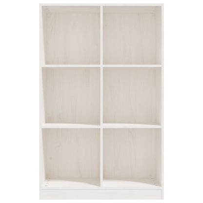 Berkfield Book Cabinet White 70x33x110 cm Solid Pinewood