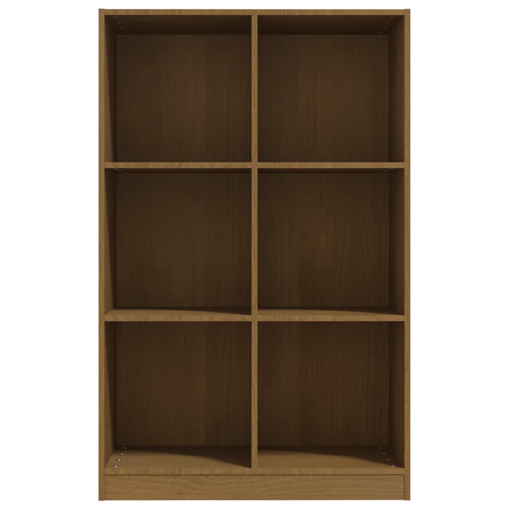 Berkfield Book Cabinet Honey Brown 70x33x110 cm Solid Pinewood