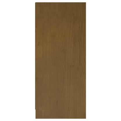 Berkfield Book Cabinet Honey Brown 104x33x76 cm Solid Pinewood